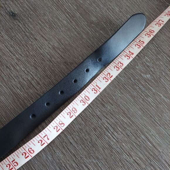 Express Black Leather Belt Small - Picture 6 of 7